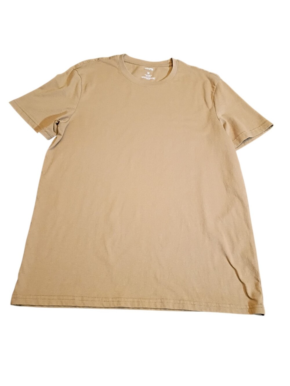 Sonoma Goods for Life Men's Medium Tan Short Sleeve Crew Neck T-Shirt Casual Bas